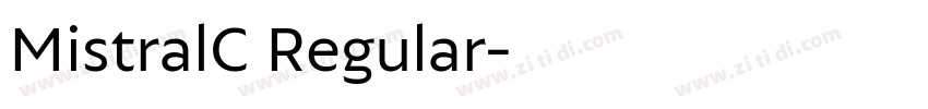 MistralC Regular字体转换
